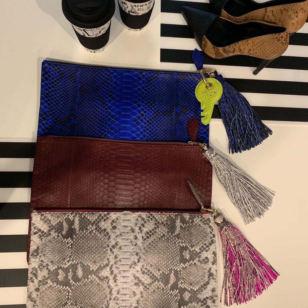 New Sacuir Genuine Python Clutches - image 7